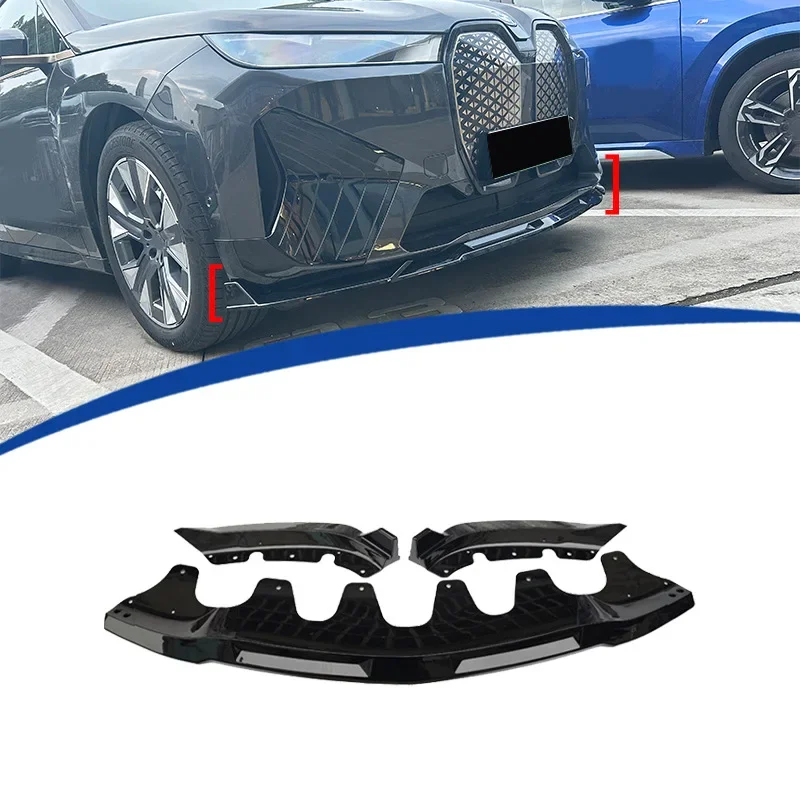 

Suitable for 2021-2024 BMW iX front shovel MP ABS material Front bumper diffuser