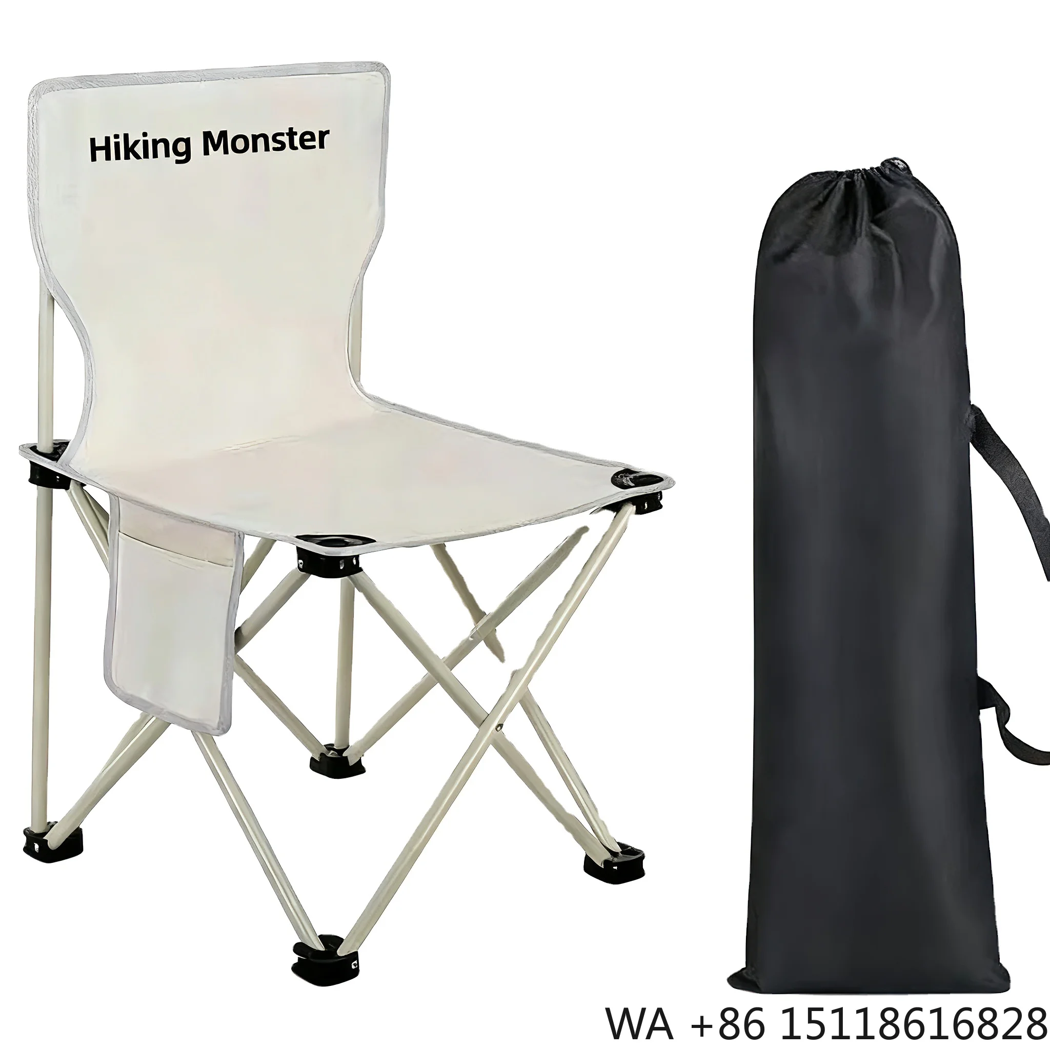 Wholesale Fashionable Small-sized Oxford Camping Chair with Iron Frame Foldable & Eco-Friendly for Outdoor Sports Hiking Fishing