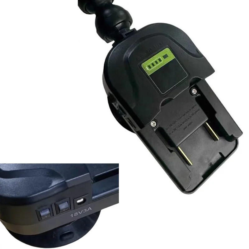 Suction Cup Battery Leveling Light 6-Color Adjustable Dent Detection Paintless Dent Repair Light