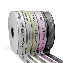 Customized Satin Ribbon, Gift Wrapping, Wedding, Birthdays, Anniversary, Branding Ribbons, 100 Yard per Lot, 1/2 '', 13mm