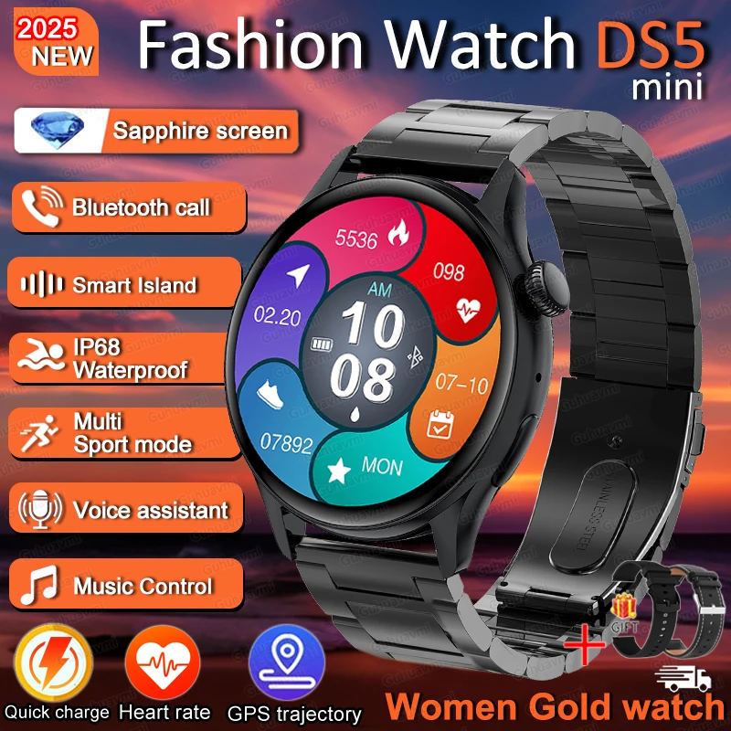 2026 Nieuwe Nfc Smart Horloges Dames 360*360 Hd Scherm Hartslag Gps Track Sport Spraakoproepen Smartwatch Vrouwen voor Android iOS - afbeelding 1