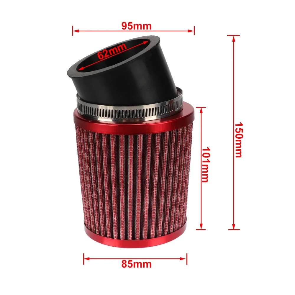 For 6.5HP Predator 212cc 196cc GX160 GX200 BT200X CT100X CT100U CT200U CC100X RB200 Baja MB165 MB200 62MM Go Kart Air Filter