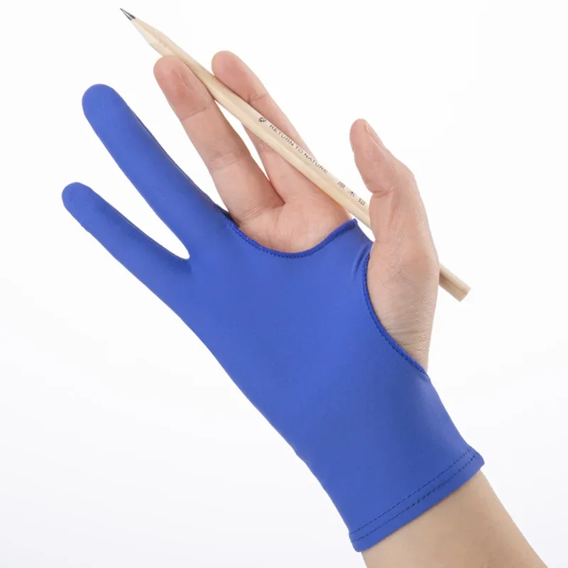 1PC Artist Drawing Glove for Any Graphics Drawing Table 2 finger Anti-Fouling Both for Right And Left Hand Drawing Gloves