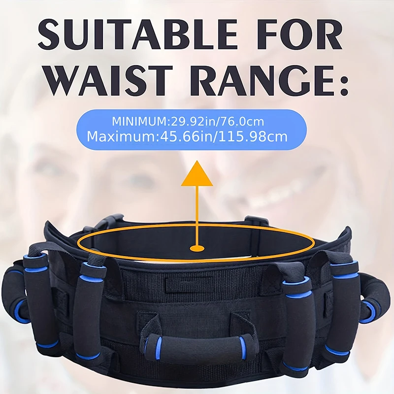 1Pc Patient Transfer Waist Assist Belt Assisted Walking Belt Walking Waist Traction Belt Medical Standing Assist Belt