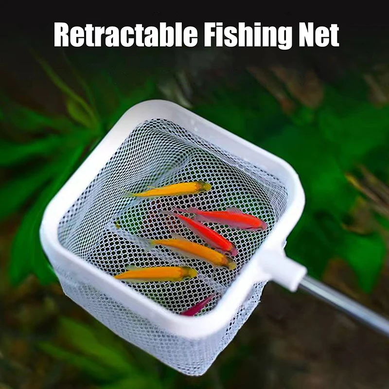 Fishing Landing Net Rustproof Corrosion Resistant Stainless Steel Fishing Net For Catchin Fish Shrimp Tank Aquarium Accessories