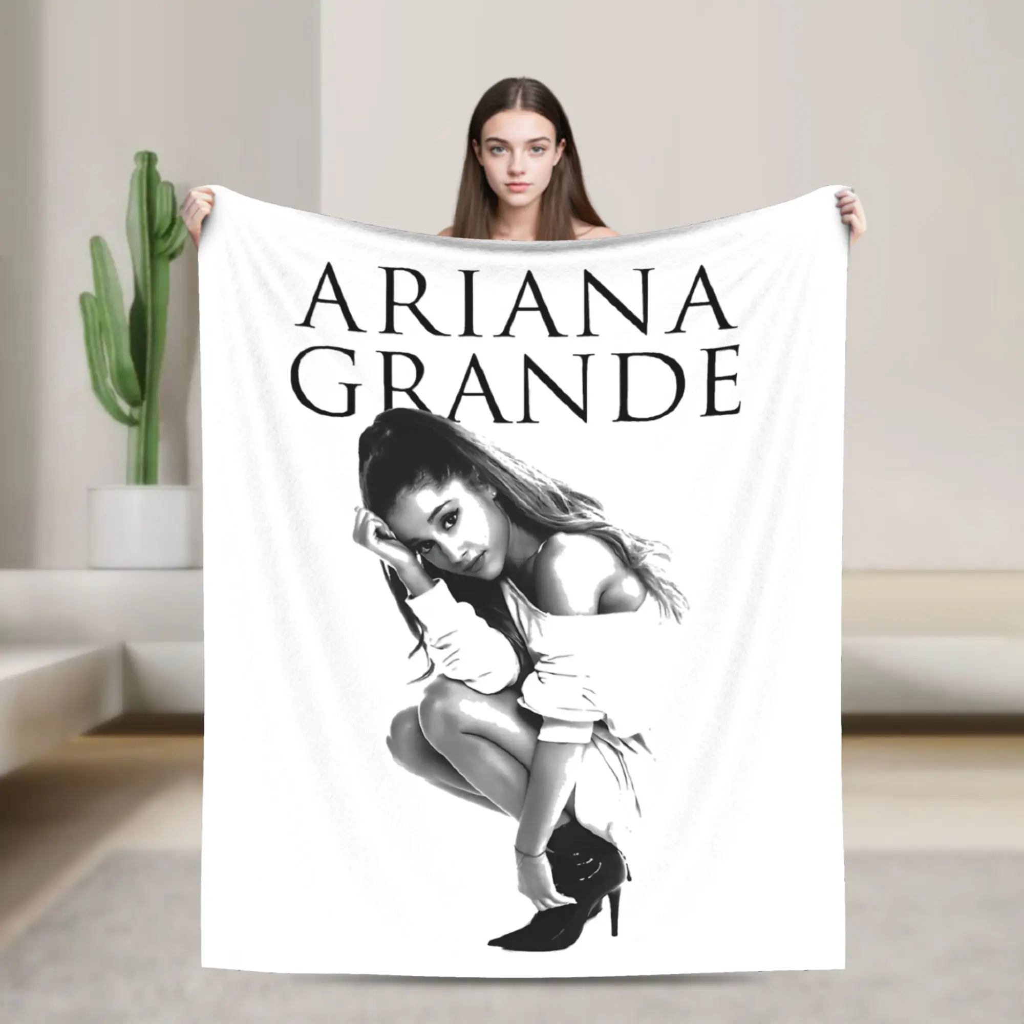 

Ariana Tour Flannel Blankets Grande My Everything Funny Throw Blankets for Home 200x150cm Bedspreads,