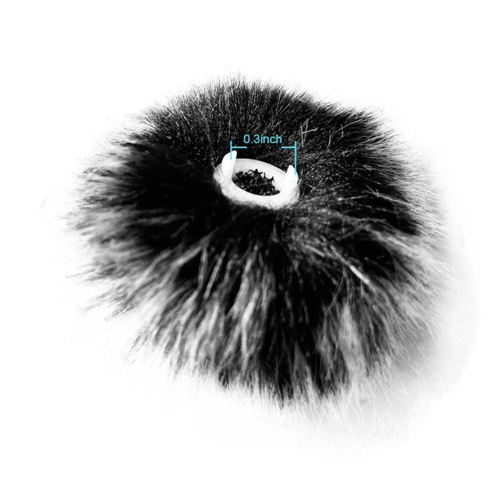 Para Rode inalámbrico GO entrevista de voz pluma de grabación cubierta de viento al aire libre escudo peludo gato muerto parabrisas esponja Accesorios