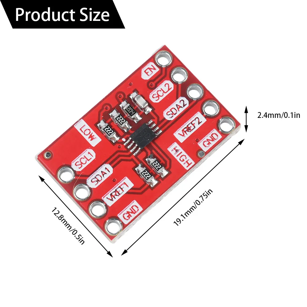 Módulo de ruptura de traductor de nivel PCA9306 I2C, voltaje IIC I2C, voltaje IIC I2C, Kit electrónico de traductor bidireccional Dual de 2 bits