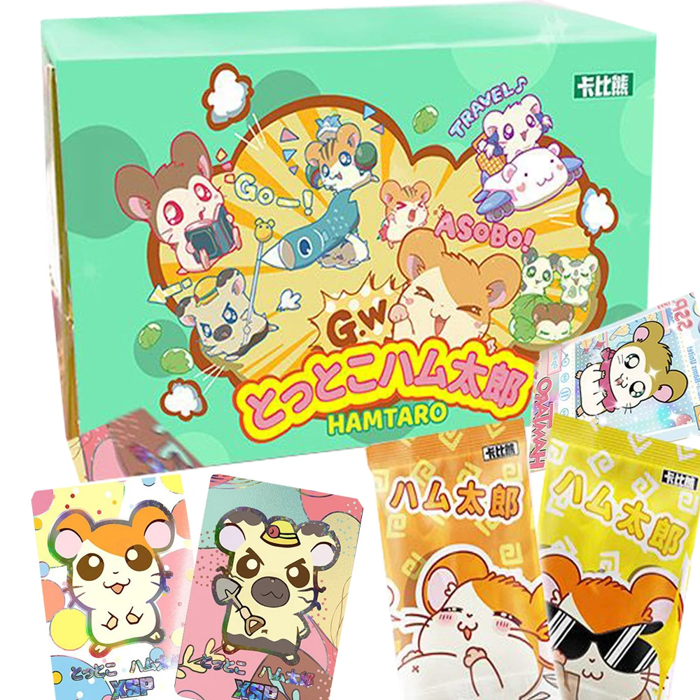 Trotting Hamtaro Collection Cards Parent Child Animation Warm Lovely The Daily Life Of Golden Mice Cards Collectibles Kids Gifts