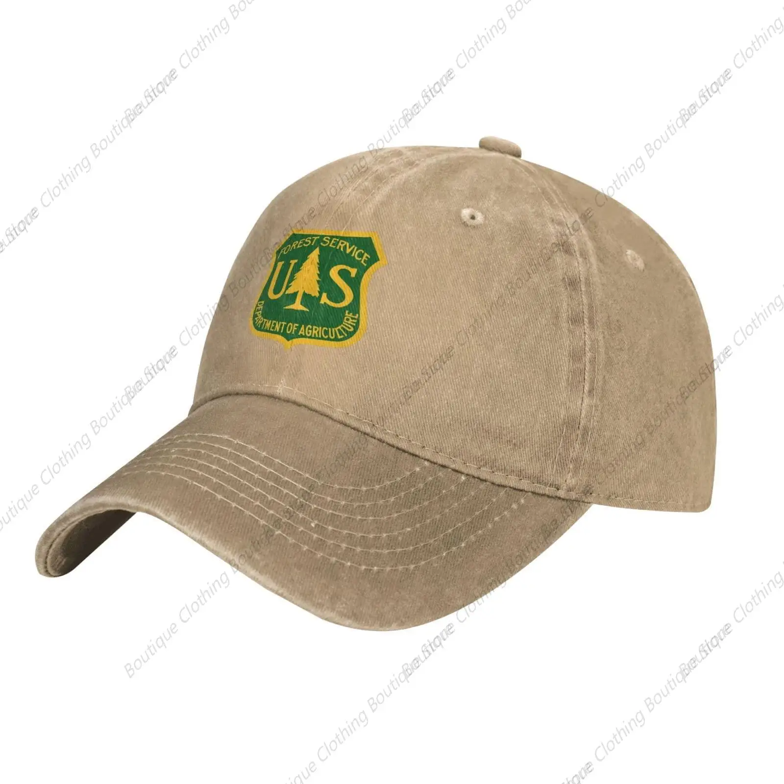 

Trend Logo of The United States Forest Service Denim Trucker Hat Baseball Cap for Men Or Women Cowboy Natural