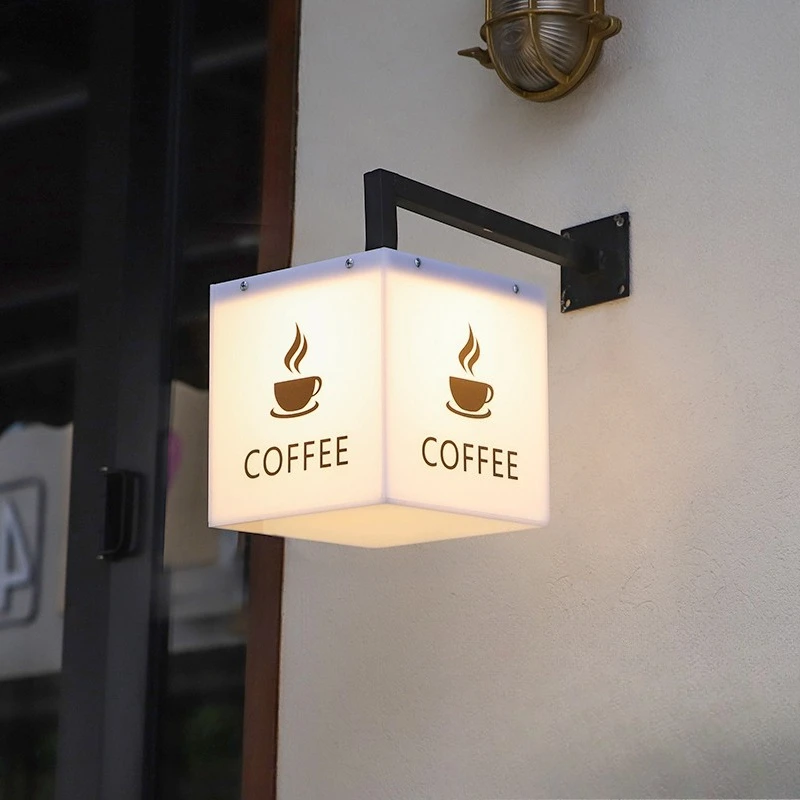 Advertising: Acrylic light box signboard, full-body luminous plaque, personalized door headboard display board, hanging Internet