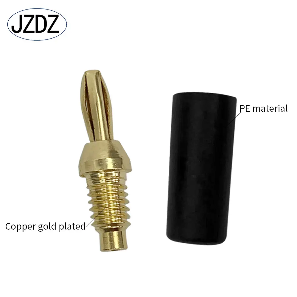 JZDZ 10 ADET 2.5 MM Muz Fiş Altın Kaplama Muz Pin Elektrik Konnektörü Aksesuarları J.10007