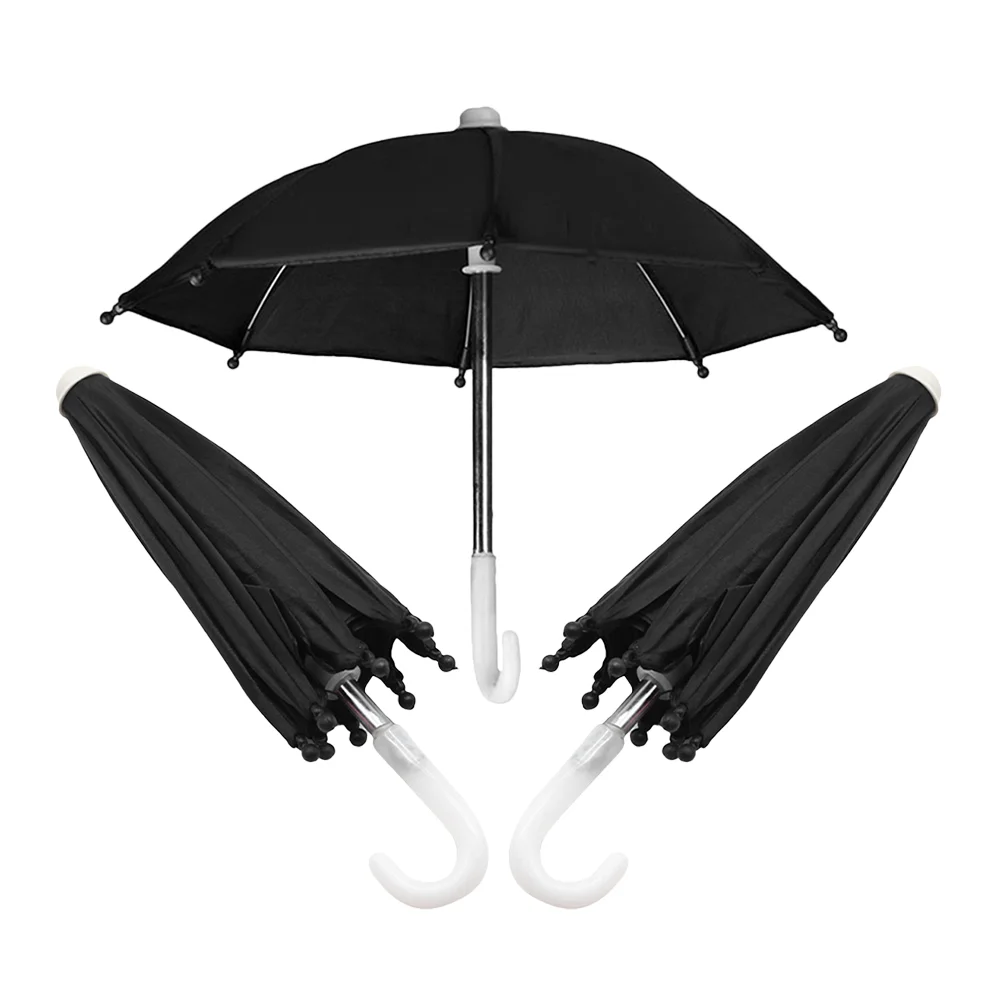 

3 Pcs Prop Umbrellas Craft Cute Tiny Mini Miniature House Furniture Toy Room