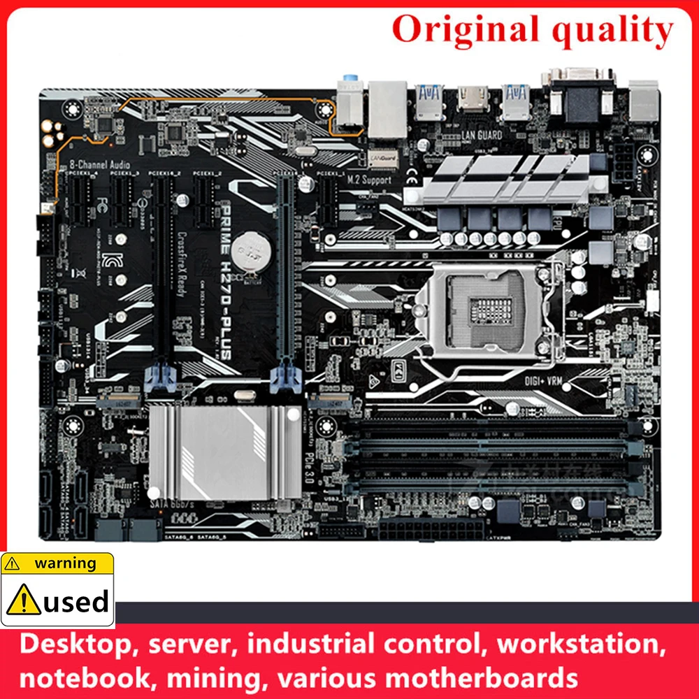 

Used For PRIME H270-PLUS Motherboards LGA 1151 DDR4 64GB ATX For Intel H270 Desktop Mainboard M.2 NVME SATA III USB3.0