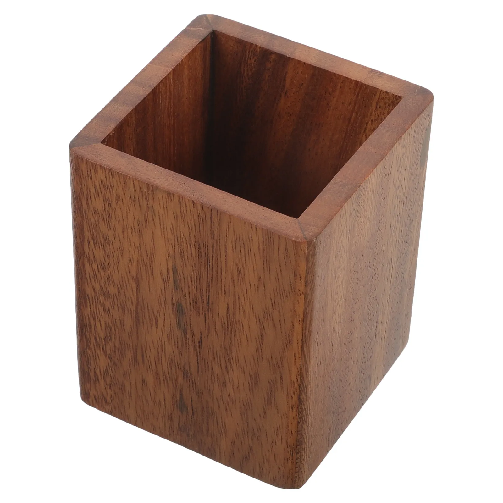 Wooden Makeup Brush Organizer Makeup Brush Holder Pen Cup Pencil Holder Desk Organizer Compact Storage for Vanity
