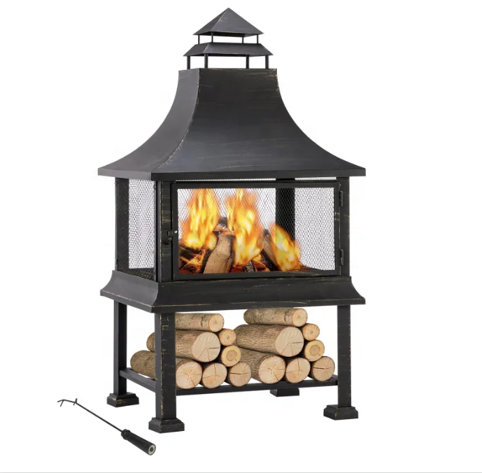 

High Quality Log Rack Fire Pit Outdoor Wood Storage for Garden