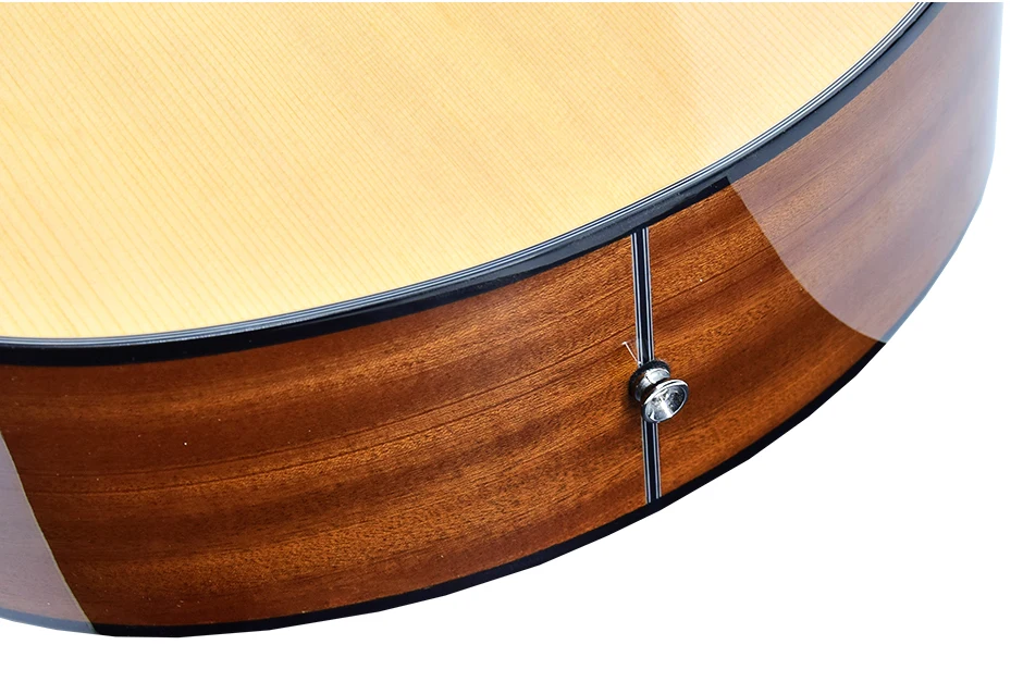 Acoustic Bass Electric Guitar 4 Steel-Strings 43 Inches A Shape Spruce Sapele Highgloss Cutaway Pick Up Electro Tuner