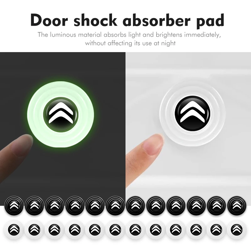 

For Citroen Night Glow Silicone Car Protector Shockproof Pad Noise-Free C4 C3 C5 C1 C2 C6 C4L DS3 DS4 Berlingo Picasso Jumper