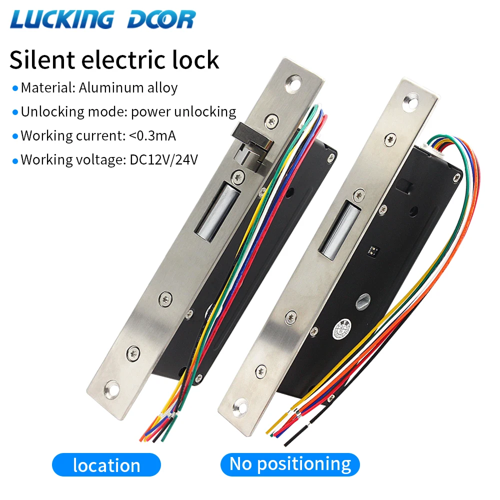 

Flush Mounted Electronic Motor Lock DC12V-24V With Key Positioner Mute Magnetic Bolt Door Rim Lock Security Power-On Unlock Type