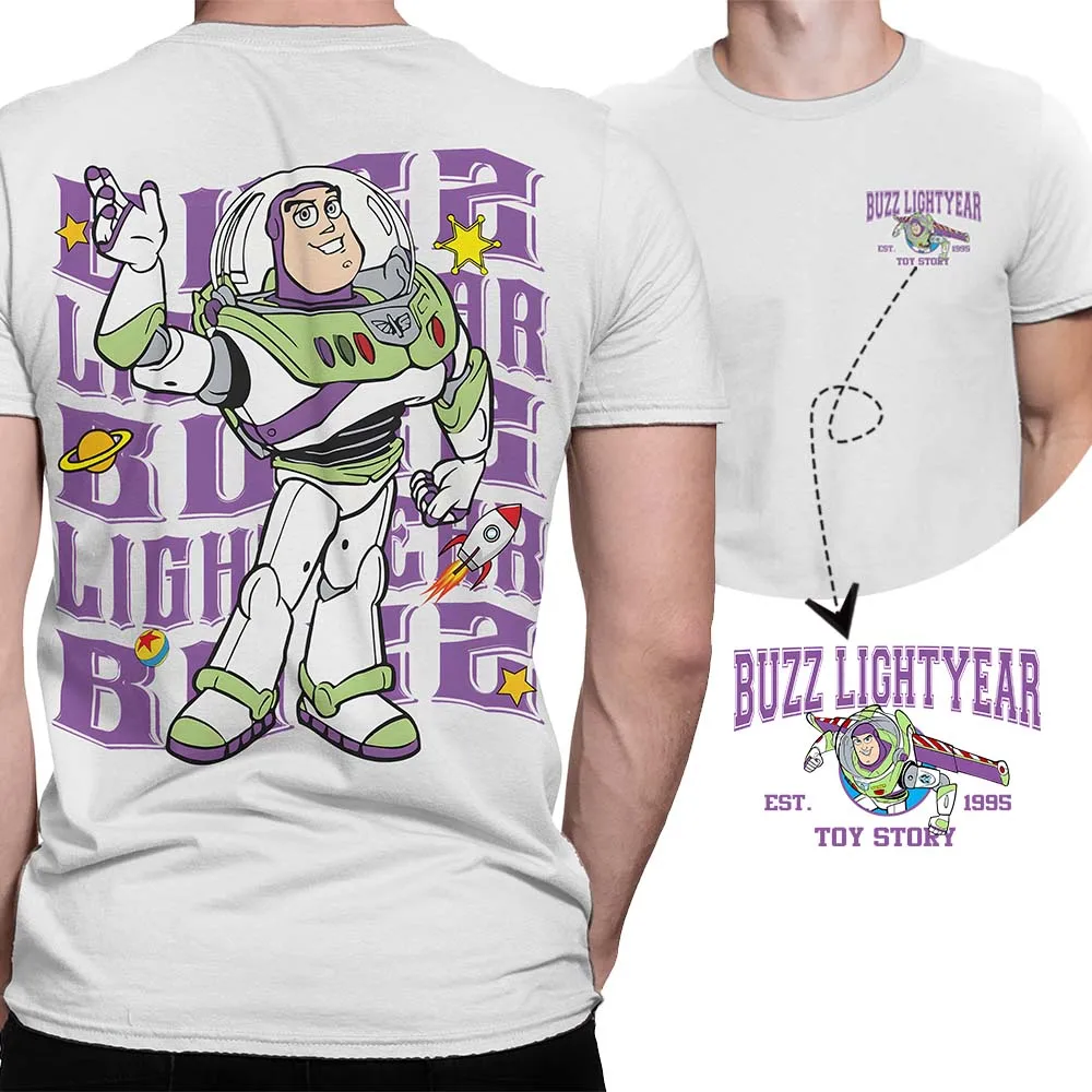 

Disney Buzz Lightyear T-Shirt for Men 2025 New Cartoon 3D Printed Short Sleeve Tee Daily Casual Oversized Men's Top T-Shirts