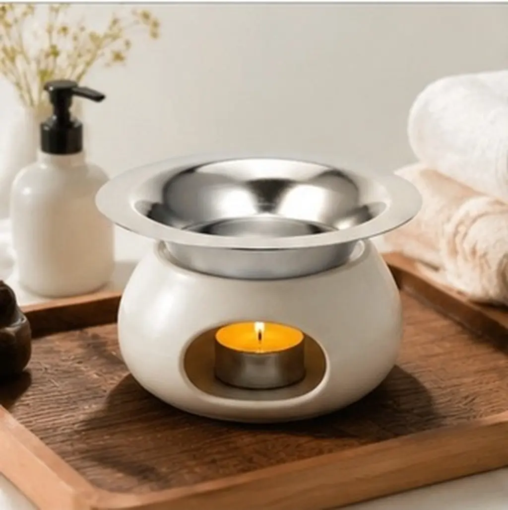 2Pcs Wax Melting Pot Metal Dish Replacement for Wax Warmer Plate Essential Oil Aroma Melting Pot Burner Waxing Kit for Women