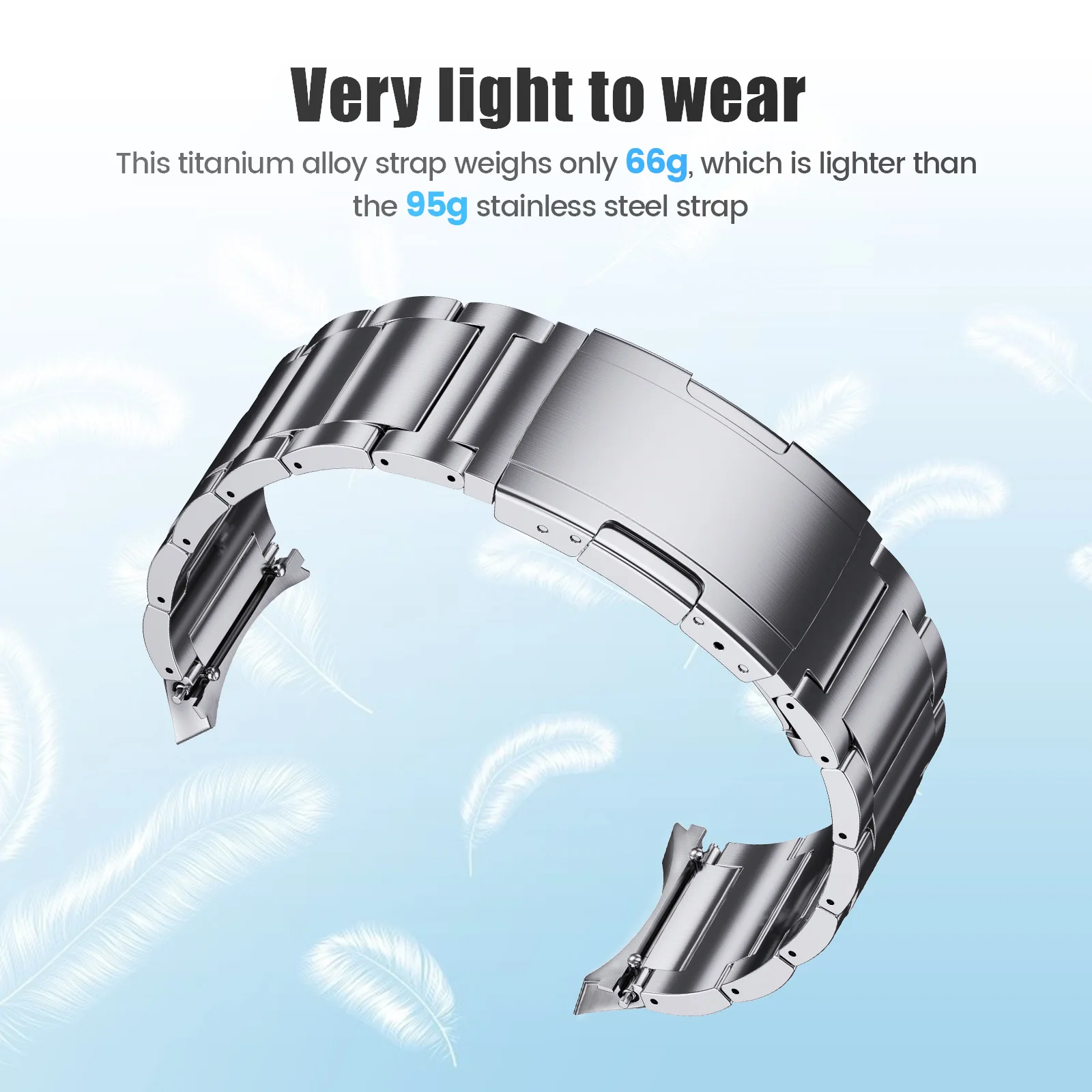 High Quality Titanium Strap for Samsung Galaxy Watch 6 Classic 43 47mm 40/44mm Band for Galaxy Watch 6 5 4 No Gaps Wristband