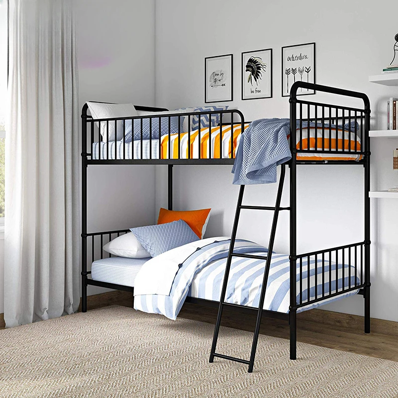 Thickened and bold modern simple wrought iron high and low child and mother double bunk bed upper and lower beds children's