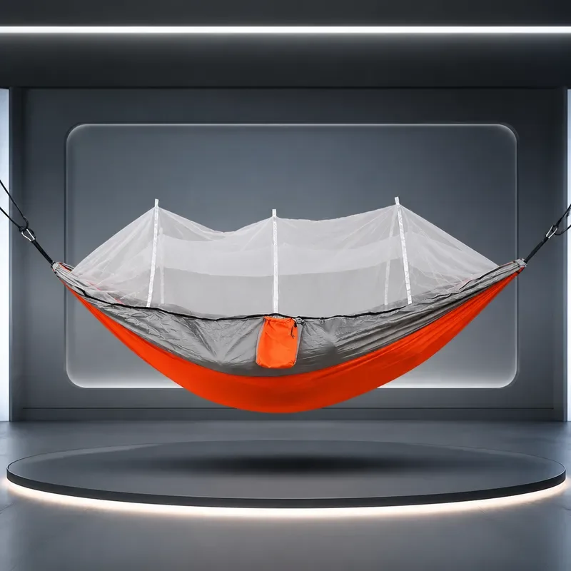 for Outdoor Double Anti Rollover Hammock Camping Travel Mosquito Proof Portable Single Tree Net