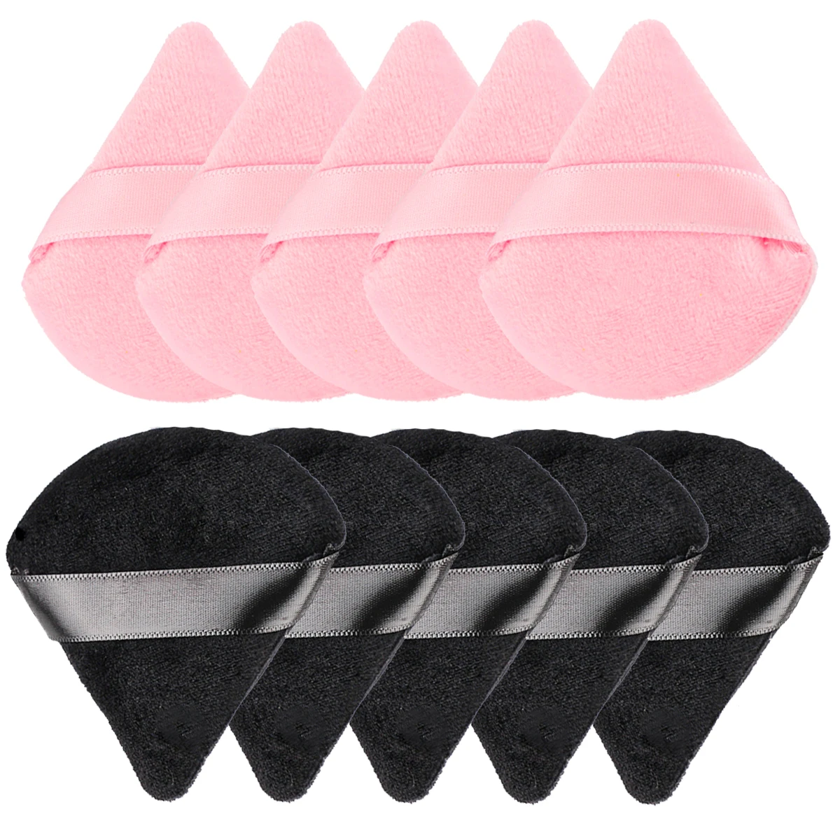 YSDO 1/2/3/6Pcs Powder Puff Face Cosmetics Triangle Velvet Powder Puff Makeup Sponge Reusable Washable Woman Beauty Make Up Tool