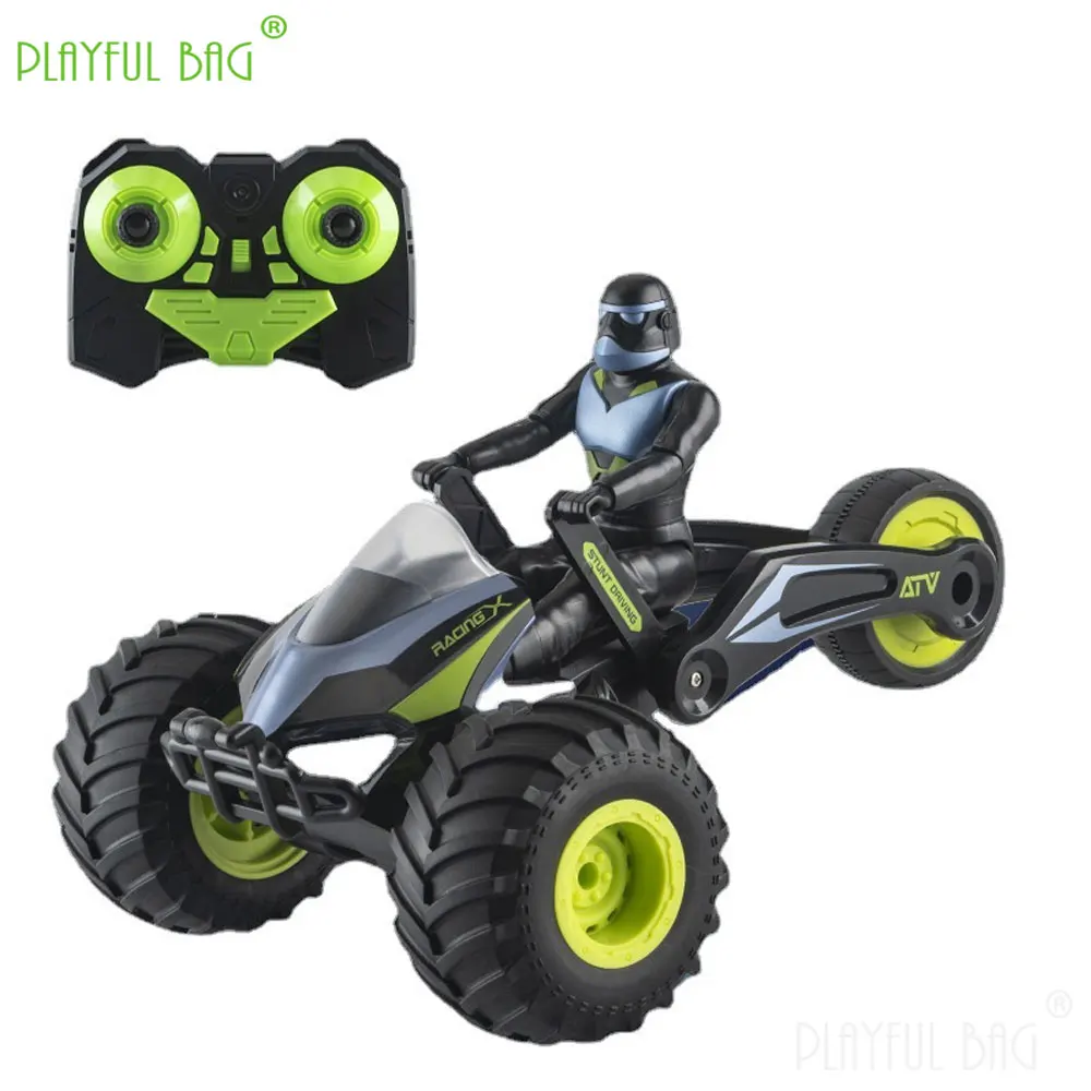 2.4G Remote Control Deformation Motorcycle 360 ° Rotation Stunt Inverted Tricycle Kids Electric Toys Car Christmas Gifts VG132