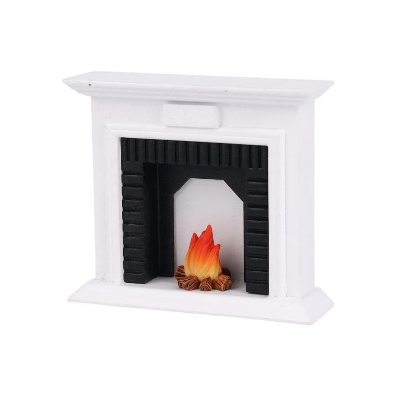 

54DA Enchanting Wooden Doll House Firepit Accessory Not Toxic Component Perfect Gift