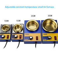 100W 150W 250W 300W  Solder Pot Soldering Desoldering Bath Titanium Plate  36mm 50mm 80mm 100mm 50-520 Degree 220V