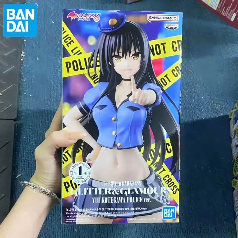 

In Stock Bandai Banpresto Original Anime To Love-Ru Darkness Kotegawa Yui Police Ver GLITTER＆GLAMOURS Action Figure Model Toys