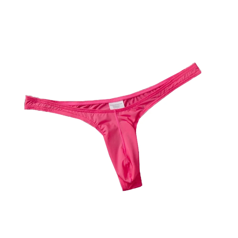 Tanga masculina cuecas g-string calcinha sem costura transparente ultra-fino calcinha cor sólida baixa ascensão cuecas tanga