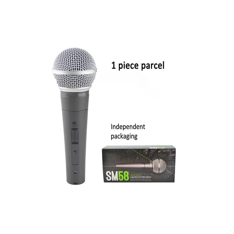 SHURE SM58 Performance Wired mike Classic Vocal Stage Home Guitar Singing Dynamic Microphone Handheld mike for KTV stage show