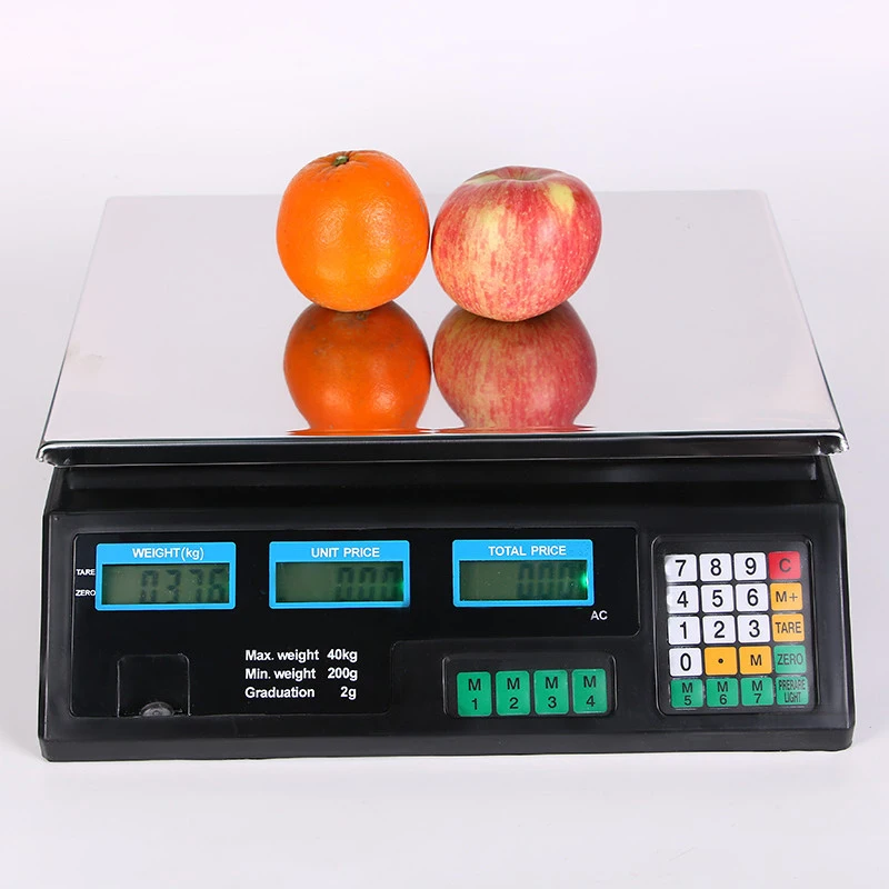 40KG Electronic Price Computing Scale Commercial  Price Scale Digital Scale LCD Backlight For Retail Store Restaurant Market