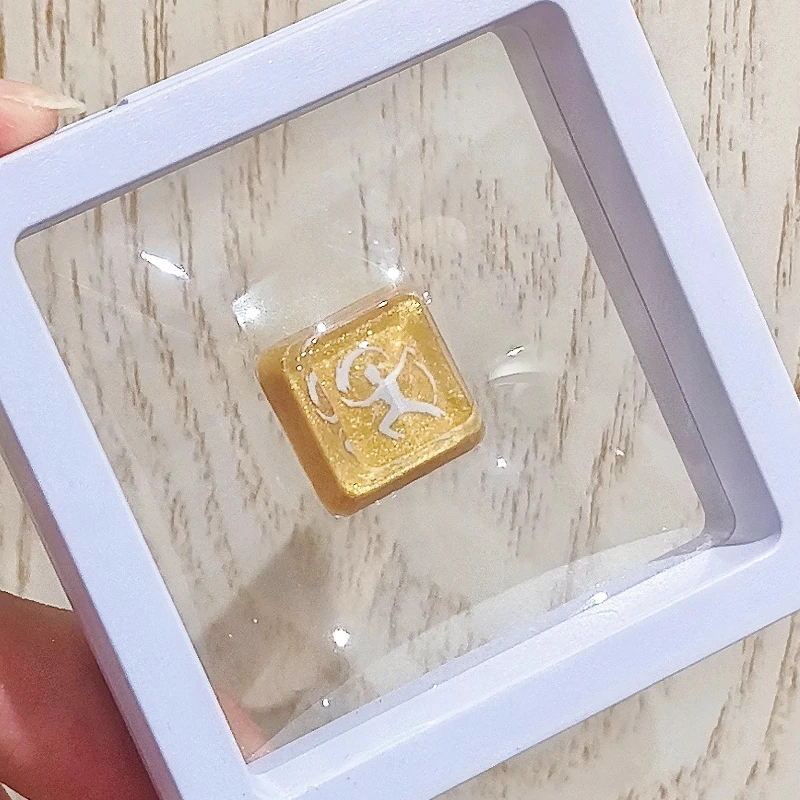 

Where Winds Meet Game Keycaps Custom OME R4 Profile Golden Resin Deflection Key Artisan Keycap Mechanical Keyboard Accessories