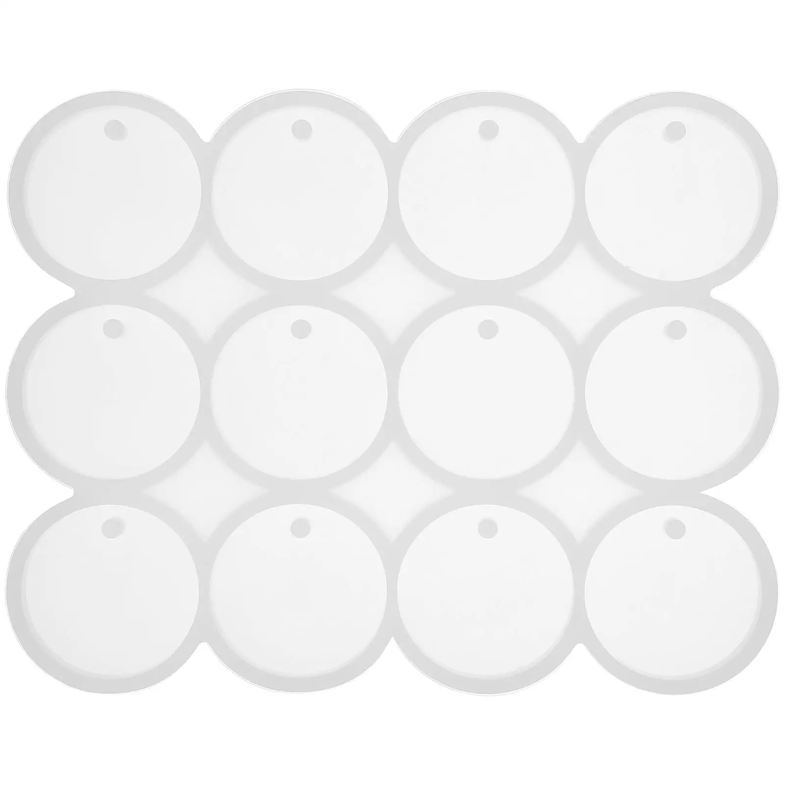 

Round Oval Mold Pendants Resin Mold Diy Crystal Epoxy Earring Charms Silicone Mold Jewelry Making tool Keychain Tag Casting Mold