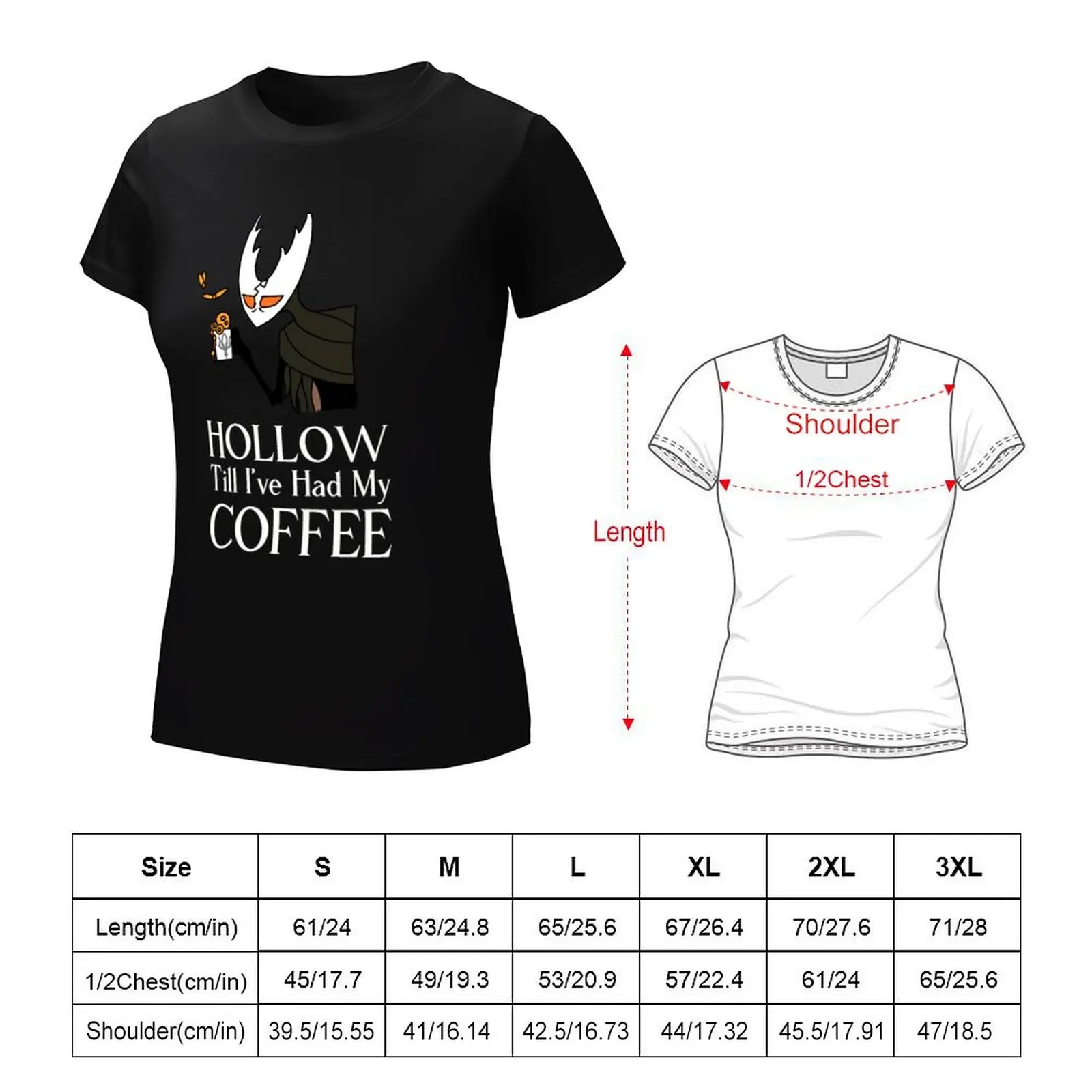 Hollow Knight fino a ho visto la mia maglietta da caffè maglietta con stampa animalier per ragazze vestiti vintage magliette magliette per donna grafica