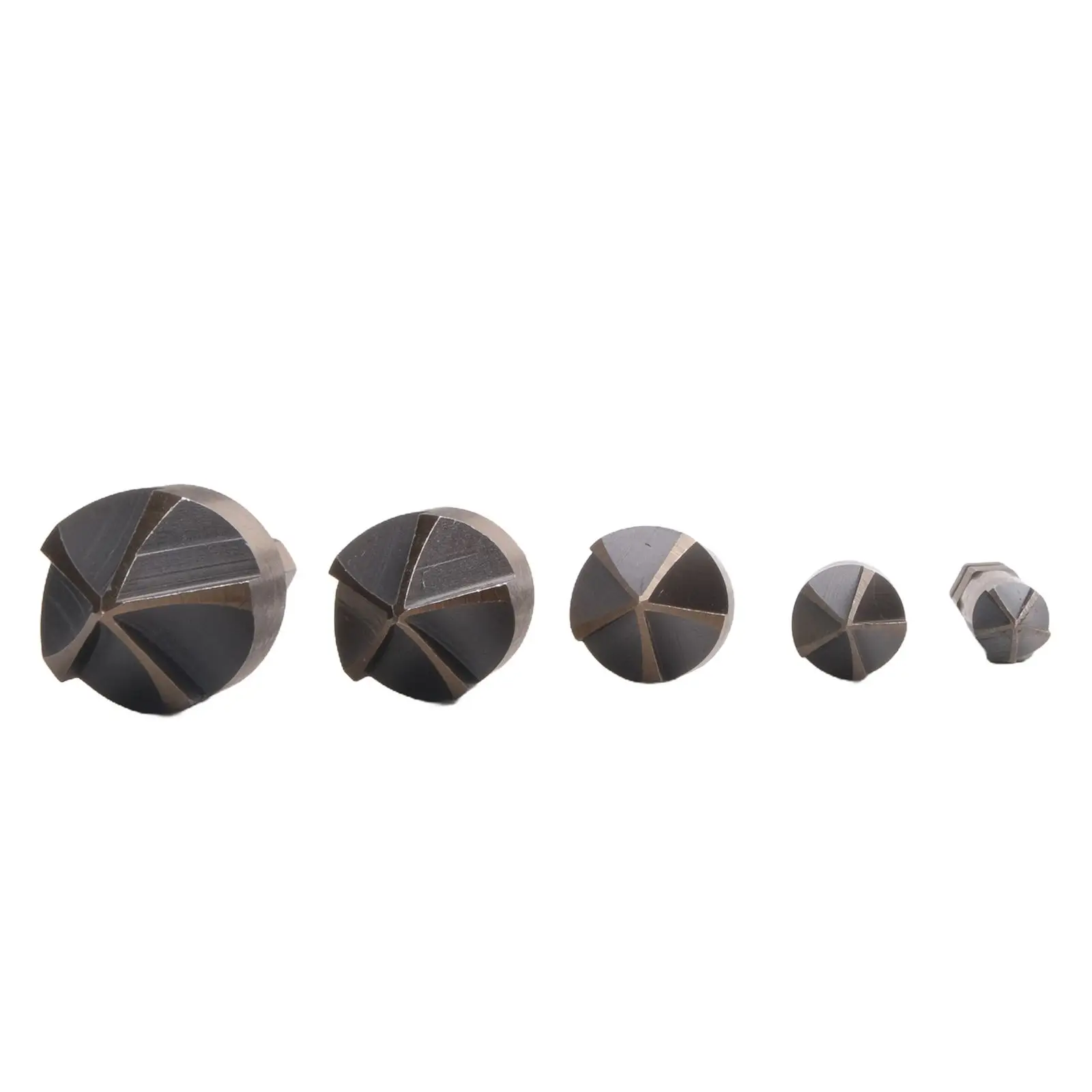5PCS Countersink Drill Bit for m35 Countersink Drill Bit Set 82 Degree 5 for flute Hex Shank Metal 1/4 3/8 1/2 5/8 3/4 Inch