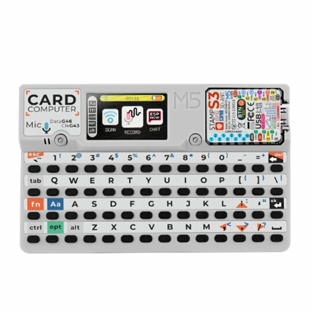 M5stack Cardcomputer StampS3 microcontroller 56 key keyboard card computer