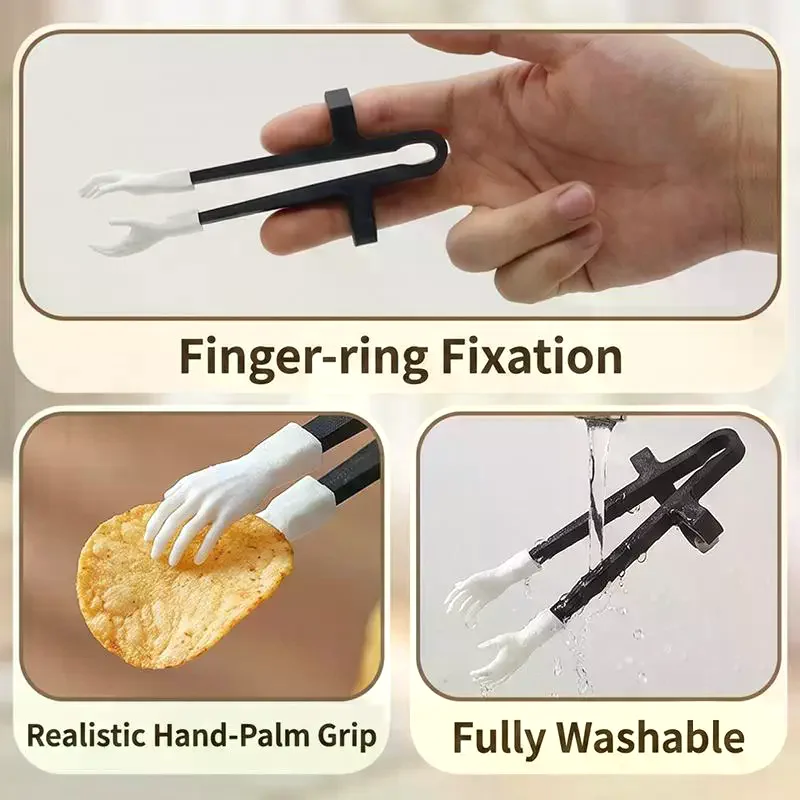 1/2/4Pcs Finger Chopsticks Game Player Snack Chopstick Plastic Game Finger Cover Game Controller Training Learning Chopsticks