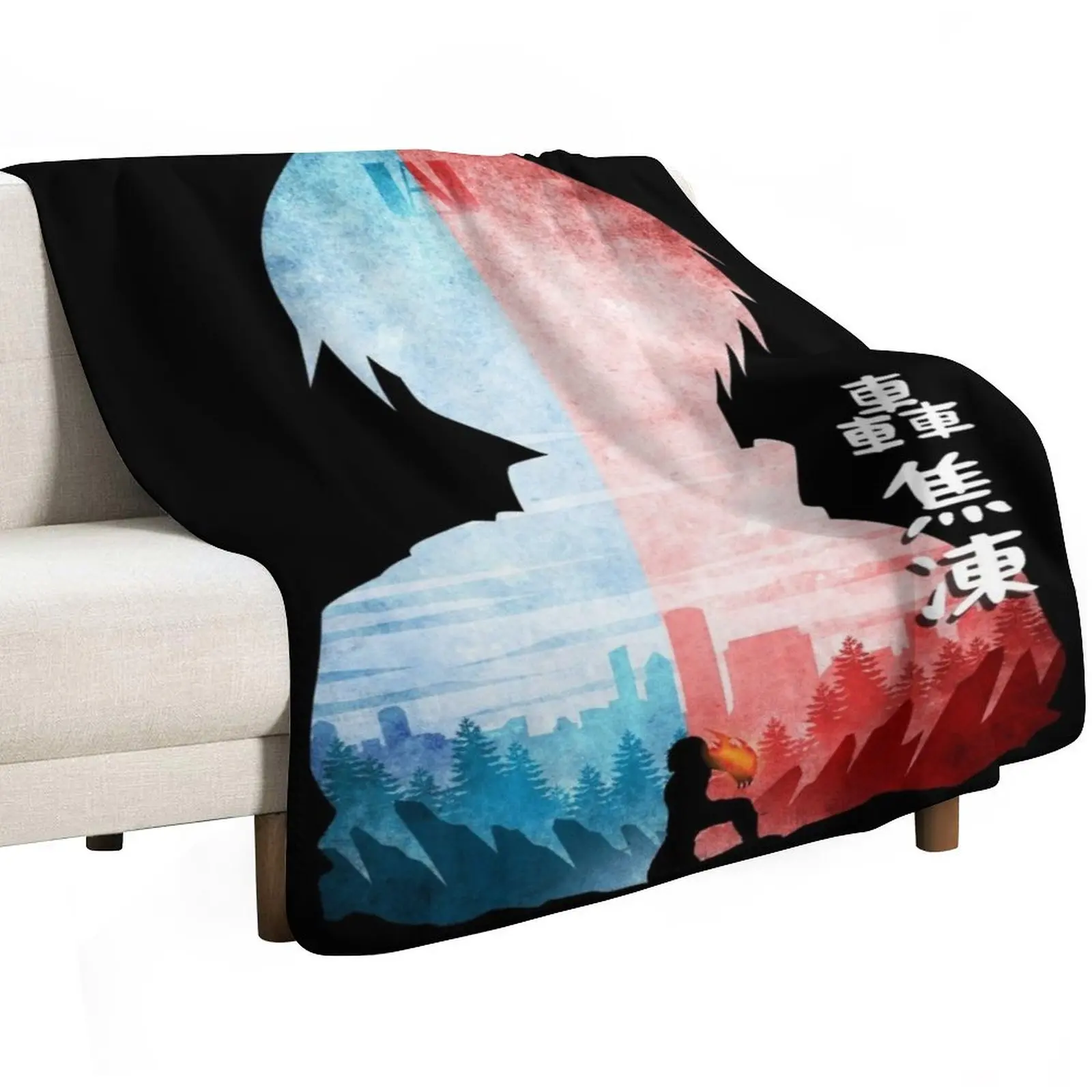Aizawa Shouta Ice Fire Hero Academy #3 Throw Blanket For Decorative Sofa Baby Travel Picnic Cute Plaid Blankets