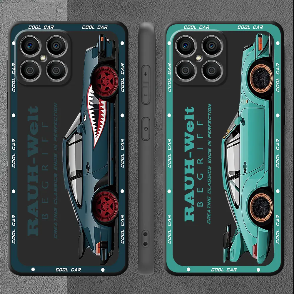 JDM Tokyo Drift Sports Car Phone Case for Honor X9a 5G 90 X8 4G X8a X7b X9b 5G X8b 70 90 8X X6 X7 X6a Magic5 Lite Silicone Cover