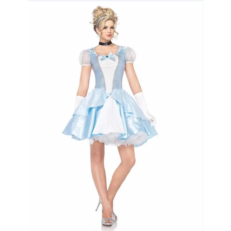 

Halloween Masquerade Cinderella Cissie Princess Cosplay Costume Carnival Party Aisha Fancy Dress