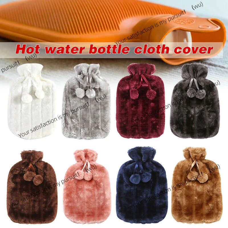 Large 2L hot water bag, soft simulation plush is cute, reusable in winter