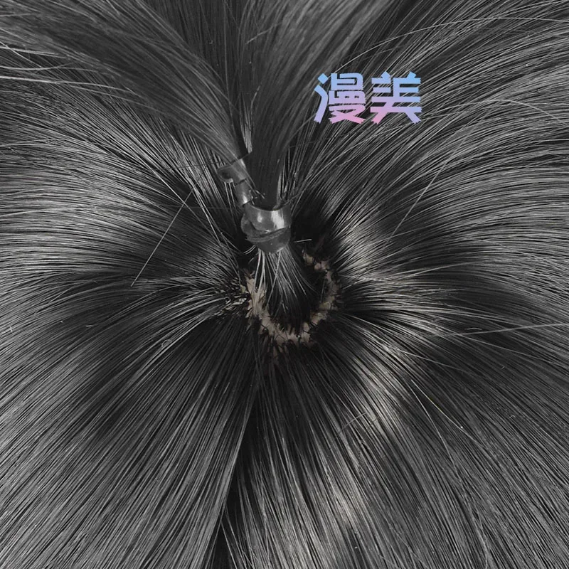 يو Nishinoya شعر مستعار تأثيري 30 سنتيمتر قصيرة أسود ذهبي يسلط الضوء على الشعر أنيمي مقاومة للحرارة بيروكات صناعية