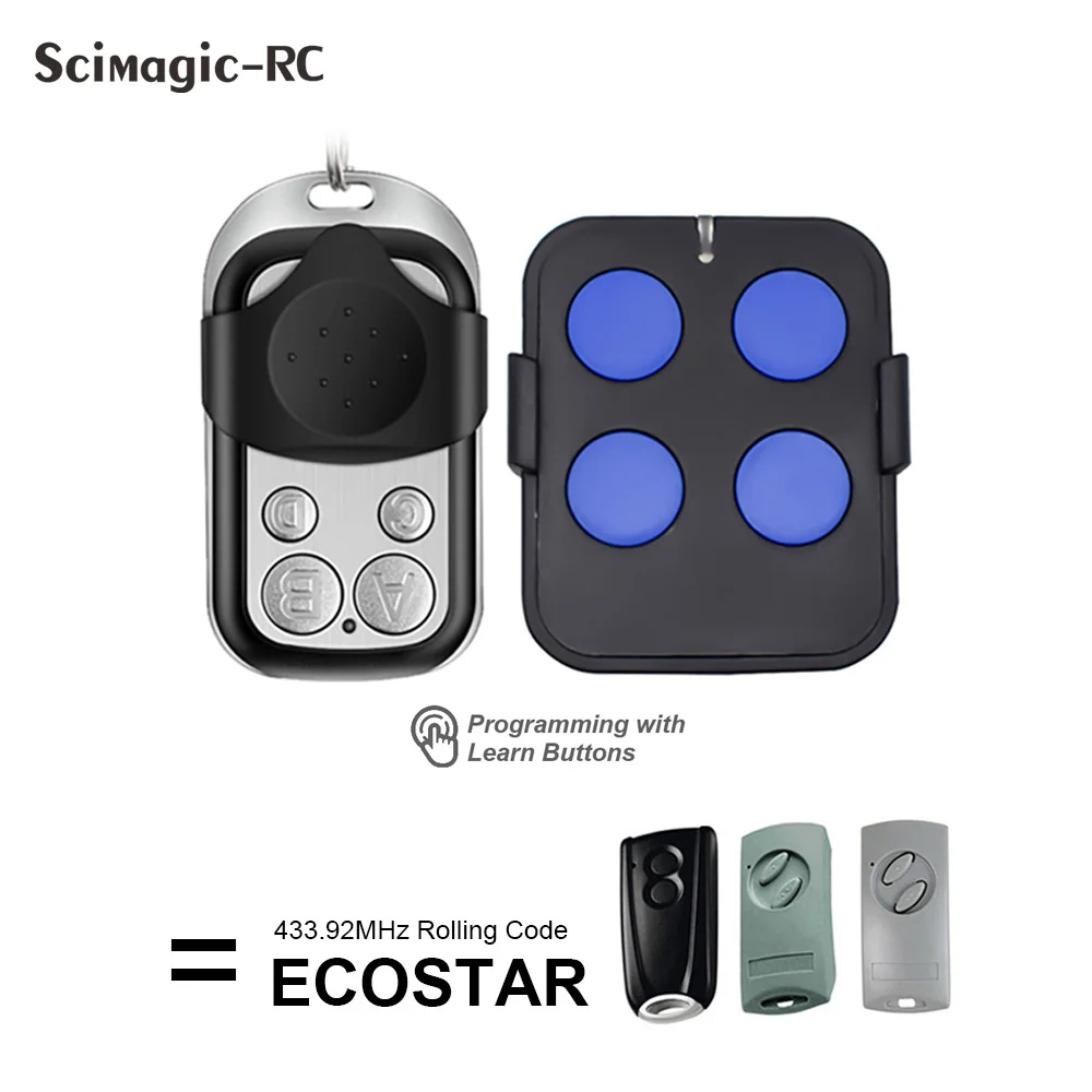2 أنواع هورمان Ecostar RSC-2 RSE-2 433 بوابة جراج باب التحكم عن بعد المتداول رمز متوافق Ecostar lifetronic 500 700 800