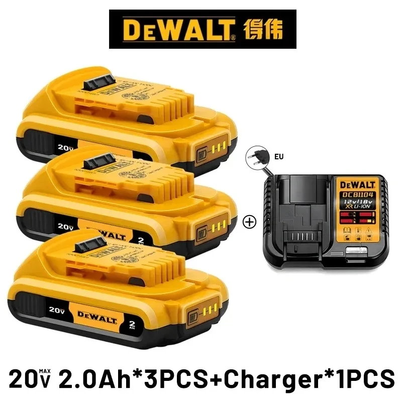 ? ? Originele DeWalt 6Ah/5Ah 20V batterij vervangbaar voor DCD887 DCD805 DCF860 Dcd796 DCG406 DCF880 DCF512 DCD805 accugereedschap