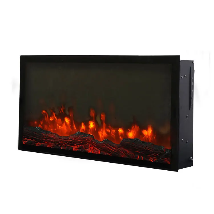 Wholesale Customized Glass Panel Indoor Decorative Wall Mounted Electric Fireplace